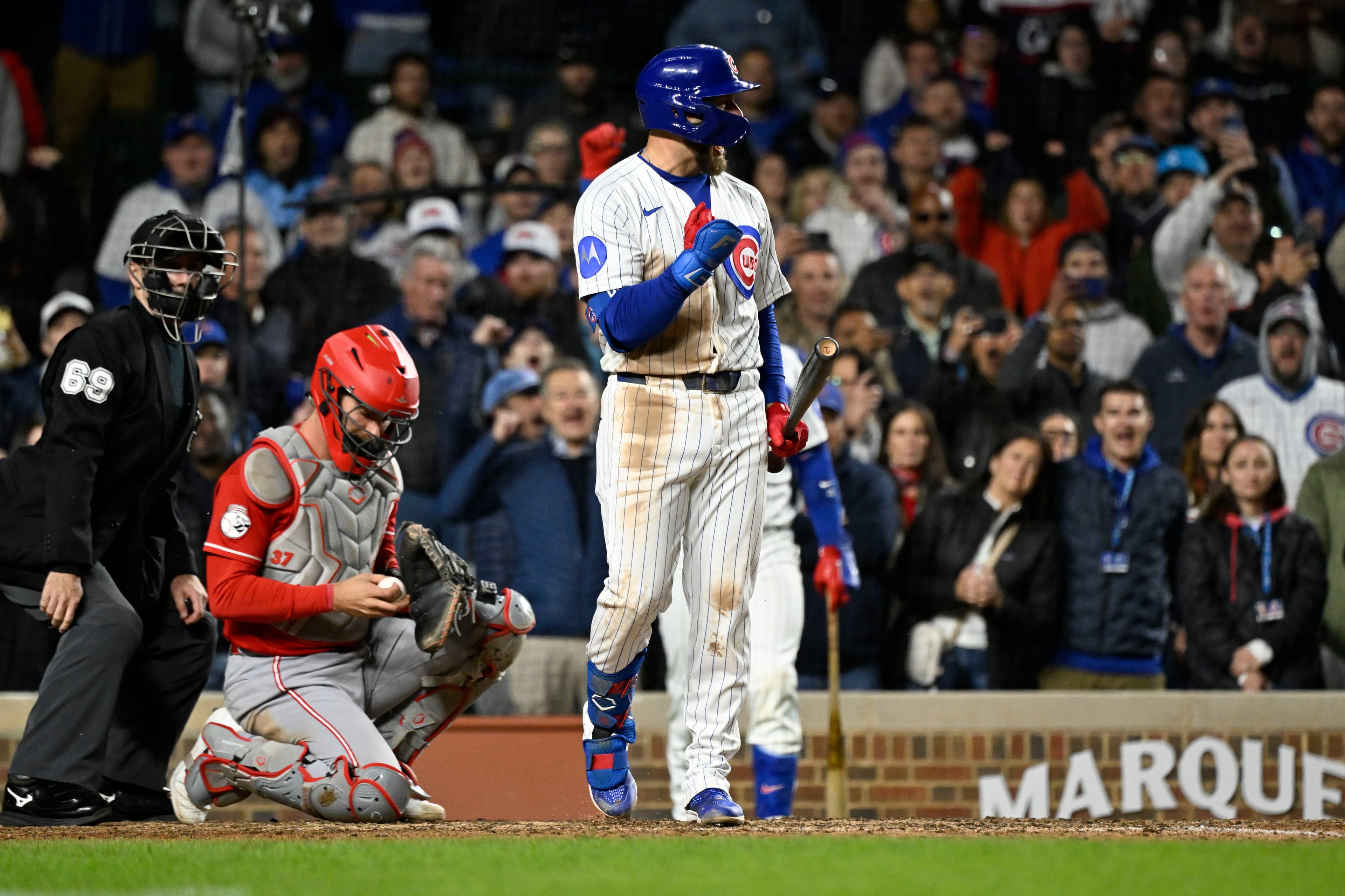 Why didn't Reds use ABS challenge in final at-bat vs Cubs? | Reactions