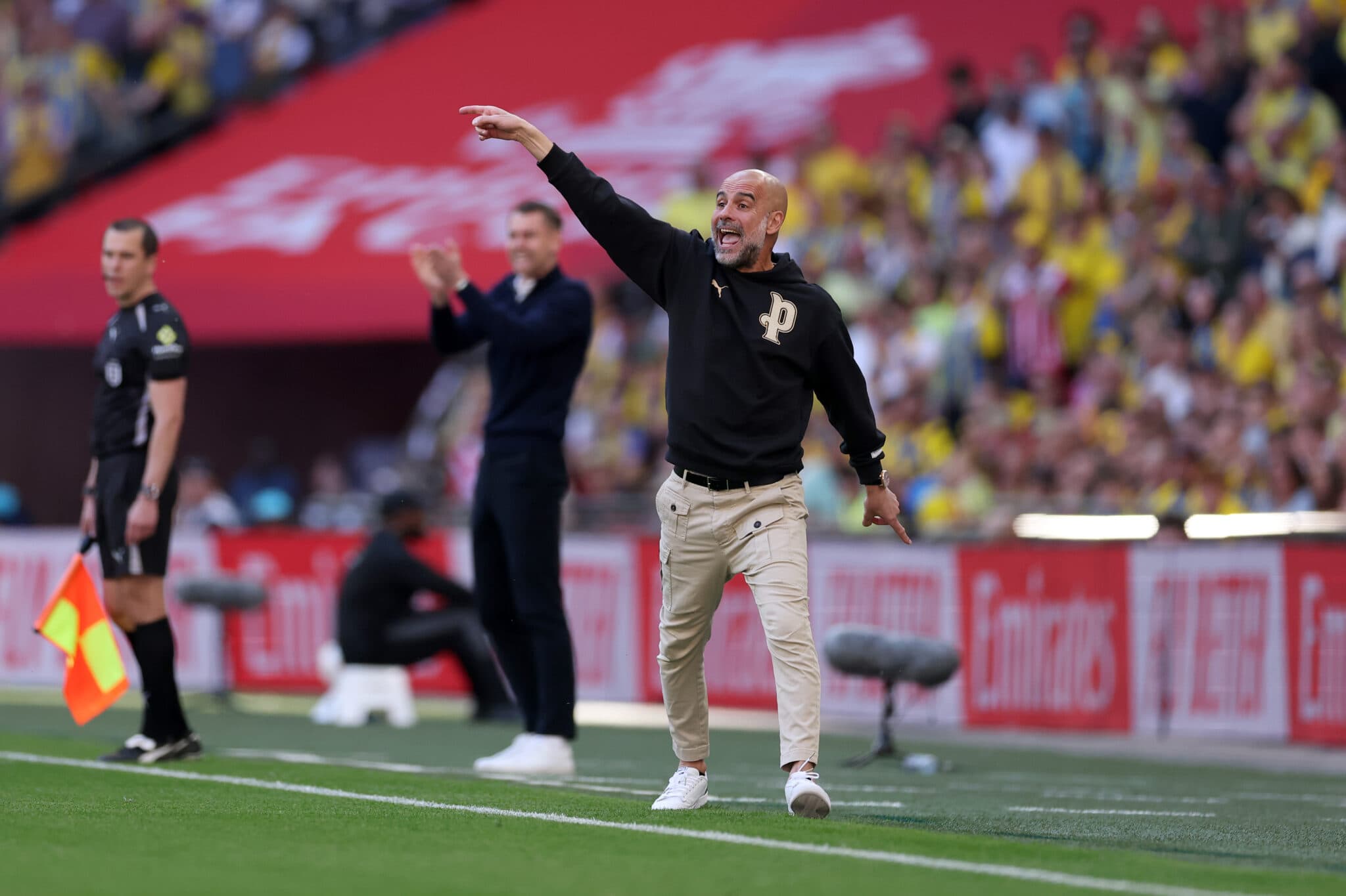 Guardiola not getting carried away by domestic treble talk