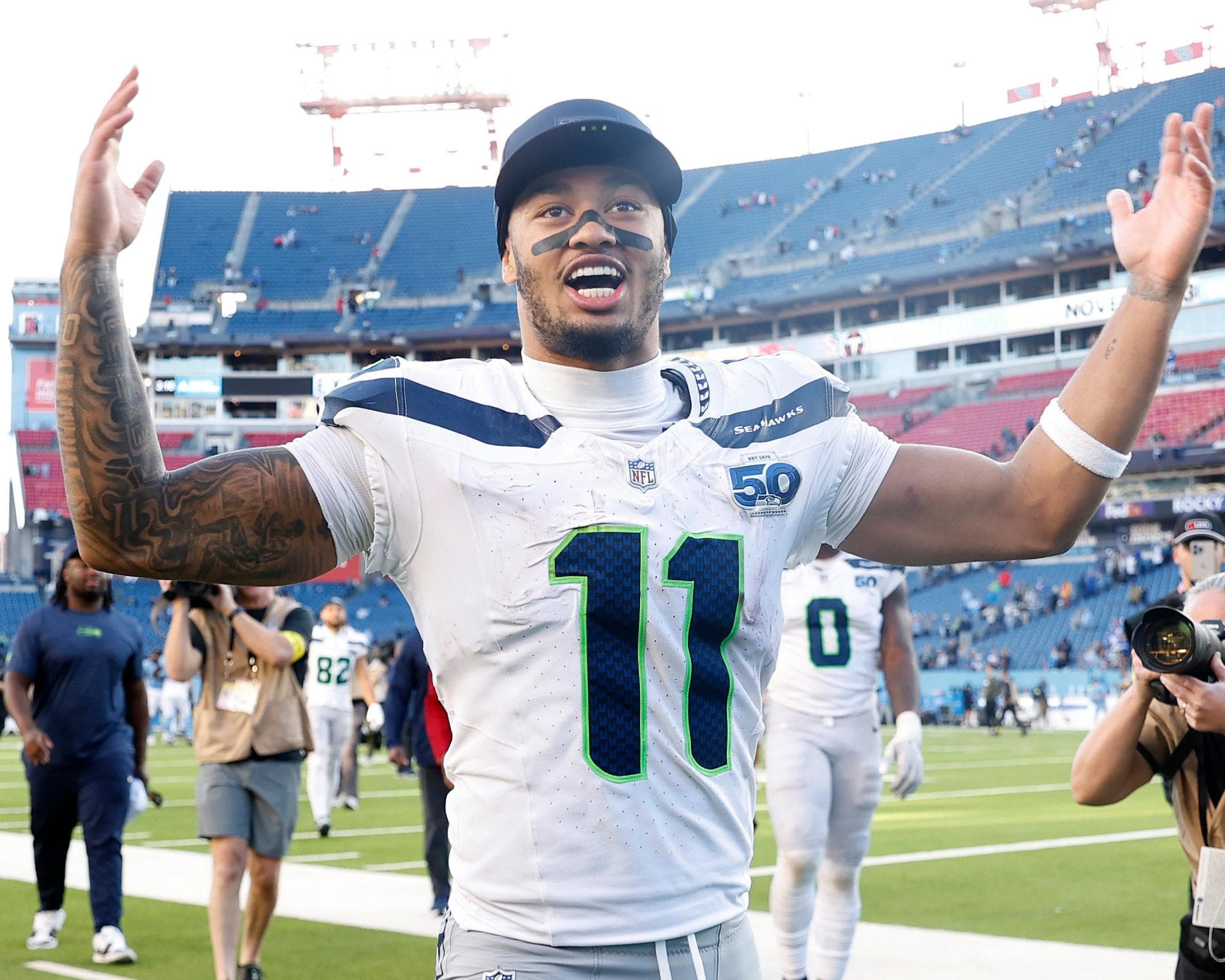 Seahawks receiver Smith-Njigba miffed at receiving NFL defensive player of year trophy: ‘Just keep it’