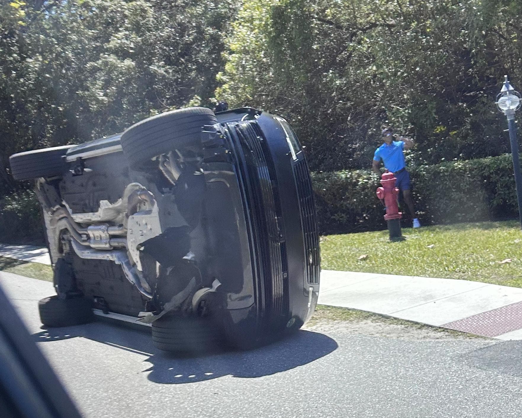 Tiger Woods released on bail hours after arrest at crash scene on suspicion of DUI