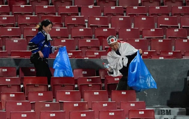 Why You May See Japanese Soccer Fans Cleaning Up The Stadium After World Cup Games