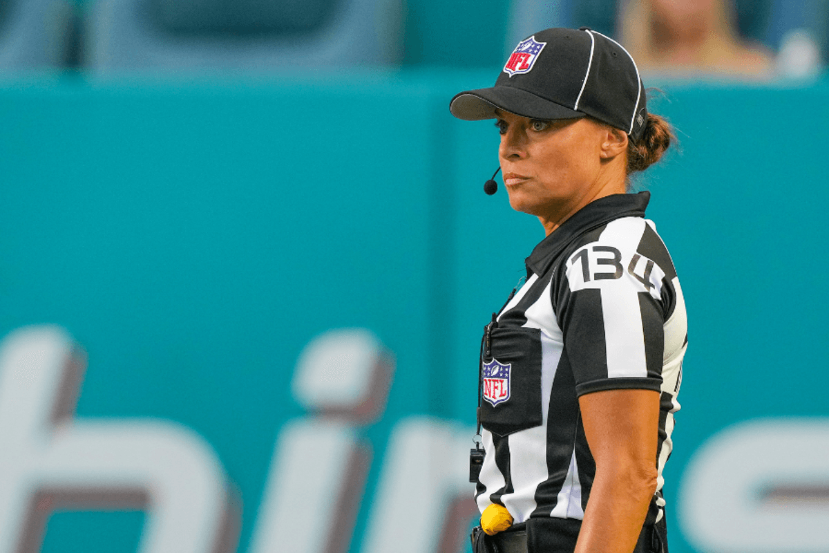 One of the first female referees ‘considered cutting off her hair’ amid discrimination from NFL officials, lawsuit says