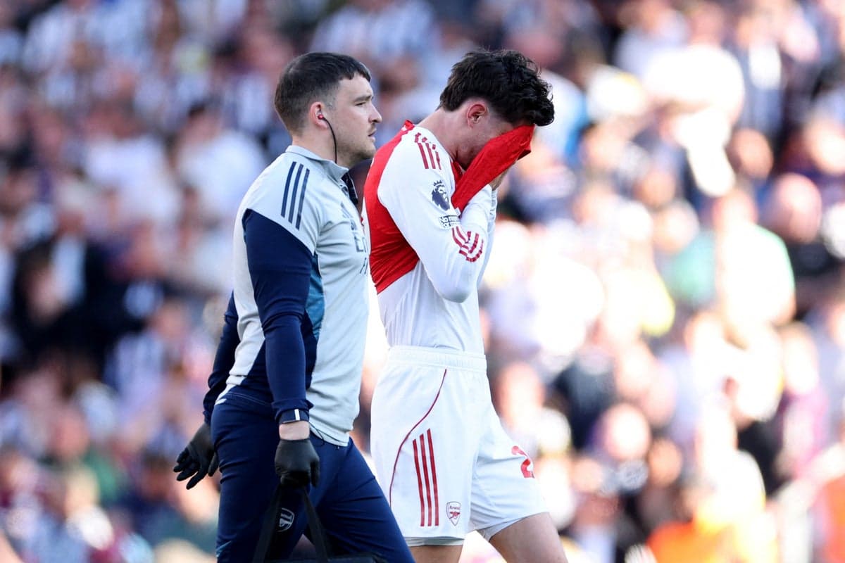 Arsenal dealt double injury blow as Kai Havertz and Eberechi Eze both forced off against Newcastle