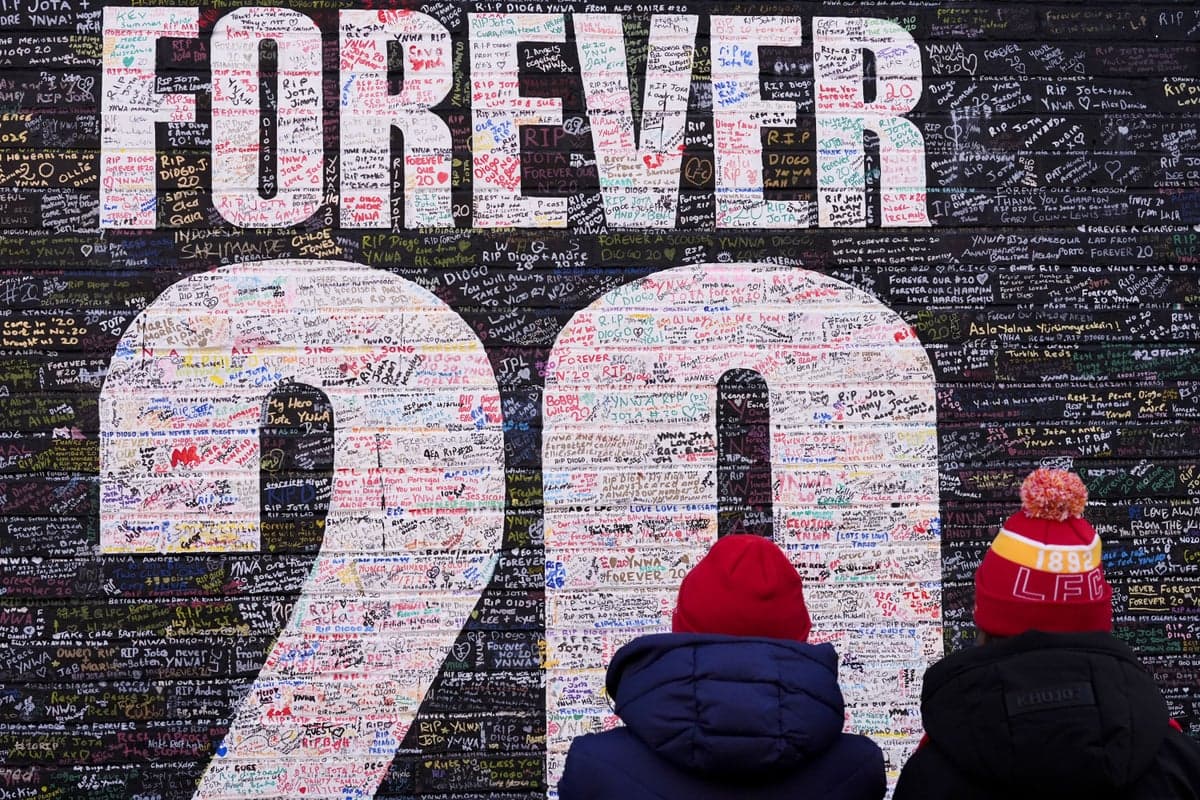 Liverpool honour Diogo Jota and his brother with new Anfield memorial sculpture after fatal car crash