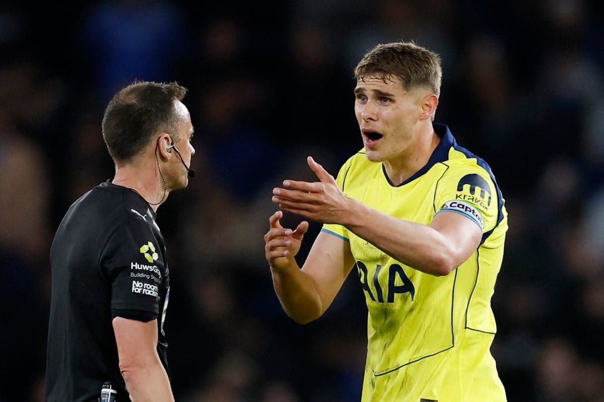 Why were Tottenham not given a penalty against Chelsea after Marc Cucurella incident?