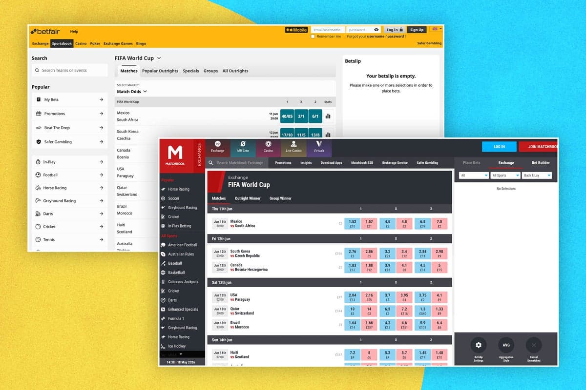 Best betting exchange sites for the 2026 World Cup