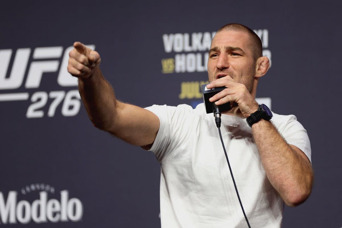 Sean Strickland reacts as Khamzat Chimaev leaks old sparring footage of UFC 328 foes