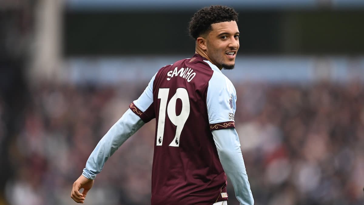 Jadon Sancho: Man United winger achieves impressive feat with Aston Villa