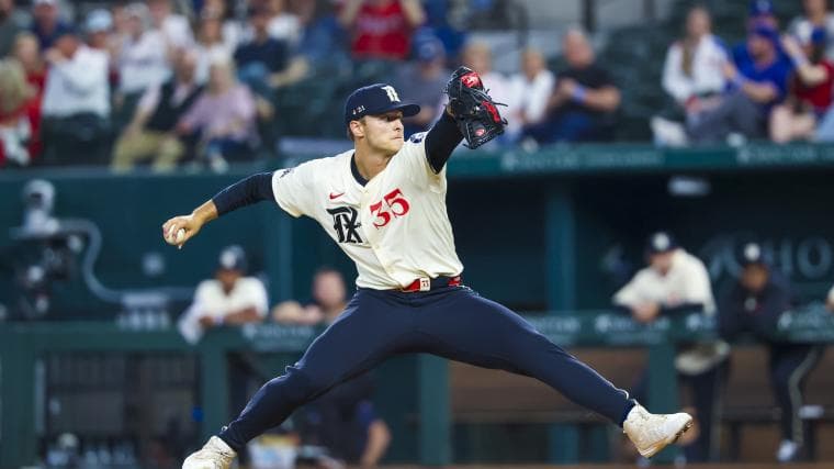 Rangers' 25-year-old righty added a new eye-catching 94-mph pitch