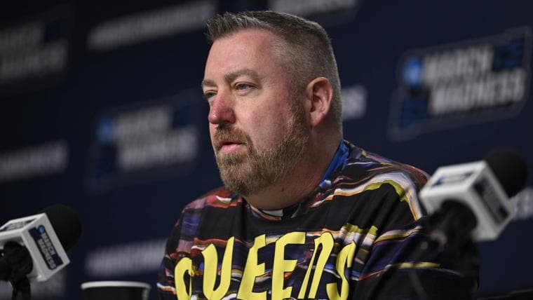 Who is Grant Leonard? Meet Queens University head coach that sports ugly sweaters on sideline