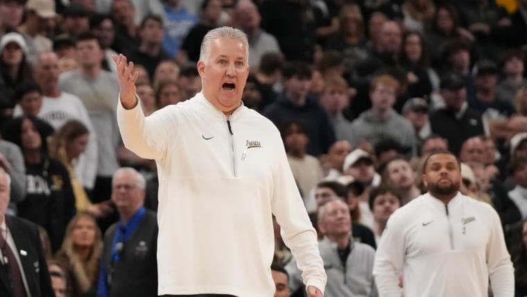Purdue's Matt Painter Cheers as Final Shot Seals Sweet 16 Triumph
