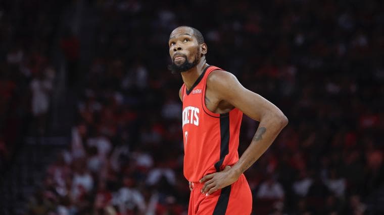Where is Kevin Durant? Why Rockets star isn't playing vs. Lakers in Game 1 of playoff series