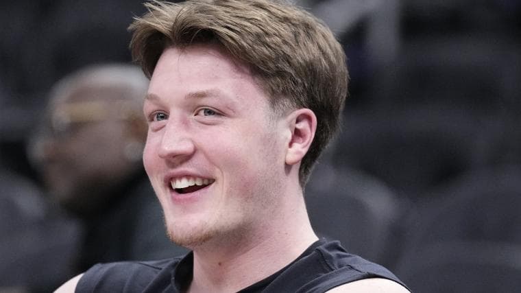 Hornets teammates pull up in Kon Knueppel SLAM shirts and it says everything