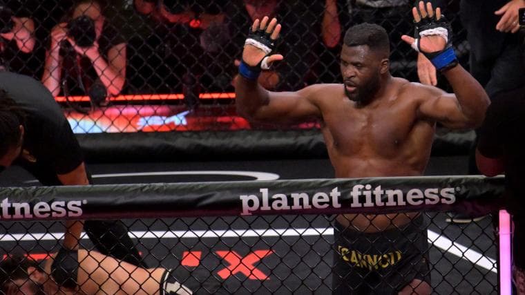 Francis Ngannou calls out Jon Jones, Jake Paul following knockout win over Philipe Lins