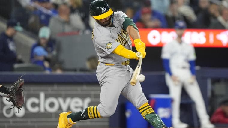 A's catcher Shea Langeliers makes baseball history for first time in 101 years