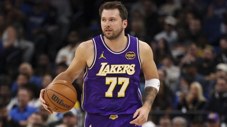 Is Luka Doncic playing tonight vs. Nets? Game status for Lakers star