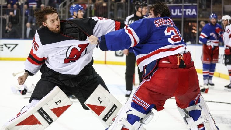 Rangers-Devils goalie fight: Why Igor Shesterkin, Jacob Markstrom brawled