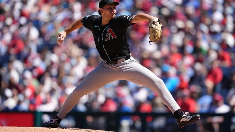 Diamondbacks' Brandon Pfaadt did gender reveal with laces while pitching vs. Phillies