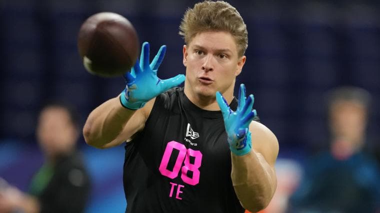 Why Ravens traded up 21 picks with 49ers to take Matthew Hibner, a TE who had 2 catches in 4 seasons at Michigan