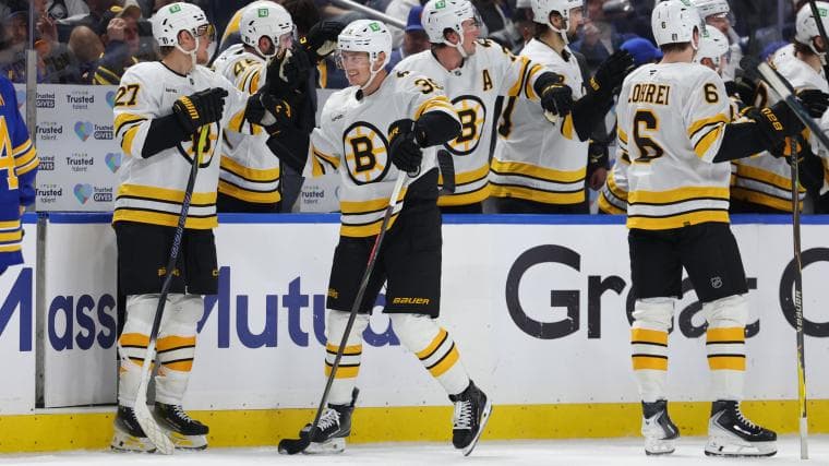 Bruins' Morgan Geekie has weirdest goal vs. non-goal contrast of NHL playoffs