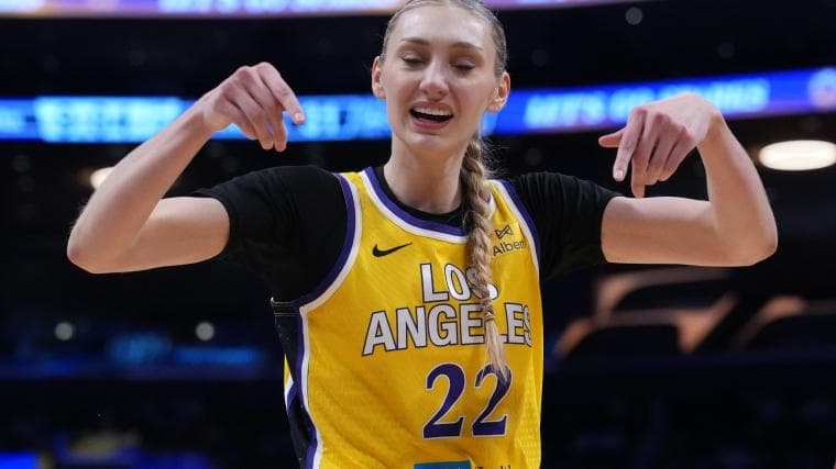 Cameron Brink had one message for Caitlin Clark after viral block