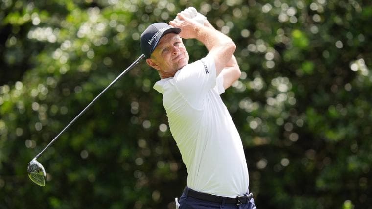 Justin Rose sinks remarkable chip for eagle to save round, make cut at PGA Championship