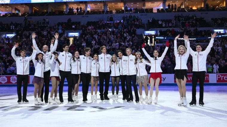 Watch U.S. Olympic figure skating team's disastrous first pitch effort in latest Mets blunder