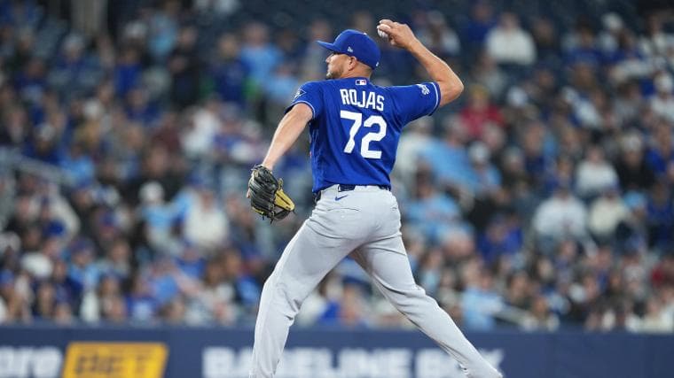 Why Miguel Rojas pitched for Dodgers in World Series rematch vs. Blue Jays