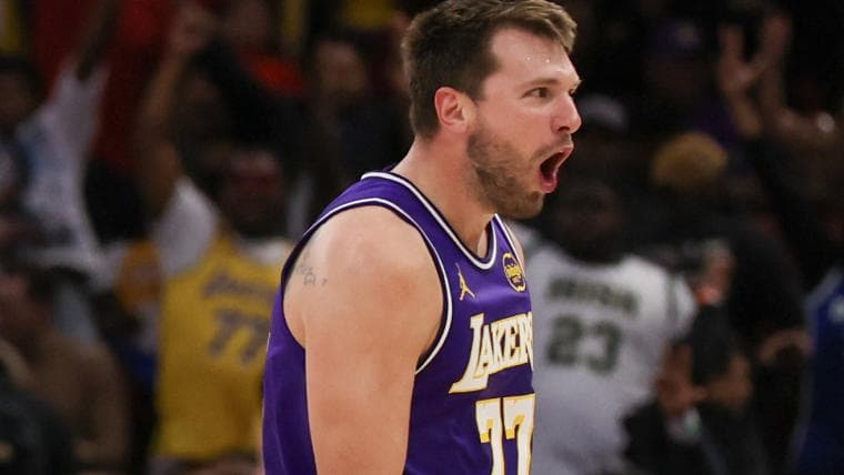Lakers' Luka Doncic had a very NSFW message for Rockets fans after dagger