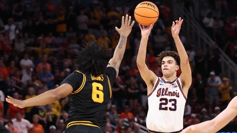 Keaton Wagler NCAA tournament stats: Underrecruited freshman leads Illinois to first Final Four since 2005