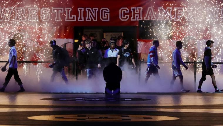 OHSAA wrestling state tournament final results, team scores for Ohio championships in D-I, D-II, D-III, girls brackets