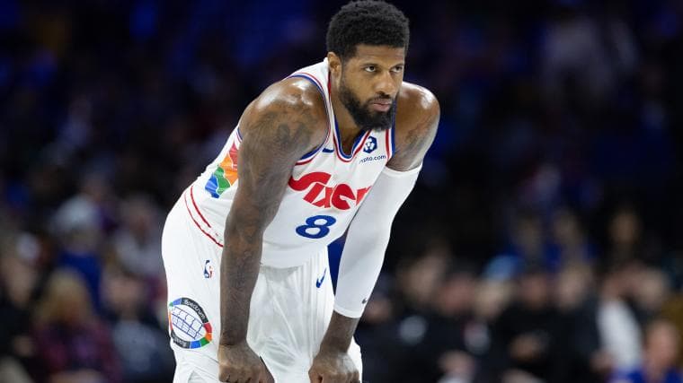 76ers' Paul George delivers emotional apology after 25-game NBA suspension