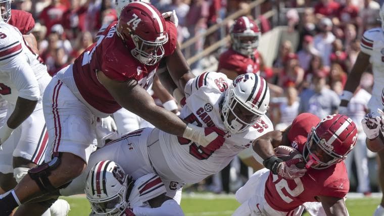 Bears projected to take massive Alabama offensive lineman in ESPN mock draft