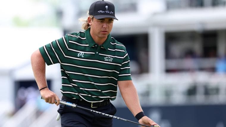 PGA golfer Garrick Higgo splits up with caddie after penalty for late for tee time at PGA Championship
