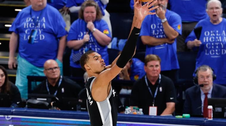 Why Victor Wembanyama's clutch 3-pointer is drawing eerily similar comparisons to Steph Curry's 2016 shot vs. OKC