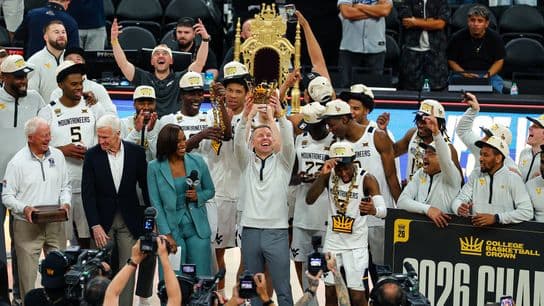 TST Images: Mountaineers defeat the Sooners, 89-82, in overtime of the 2026 College Basketball Crown Championship