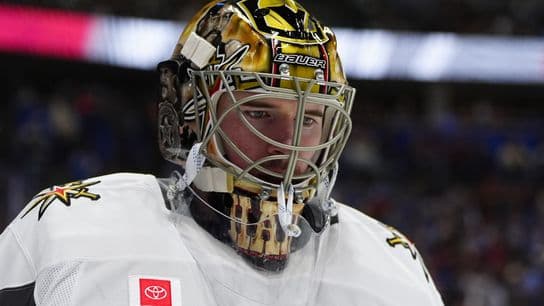 Hart’s heroics clinch playoffs for Golden Knights in Colorado