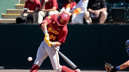 USC fumbles in extra-inning loss after Mason Edwards first to 100 strike outs