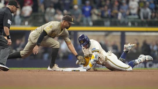 Brewers big third inning too much for Padres, dropping series opener