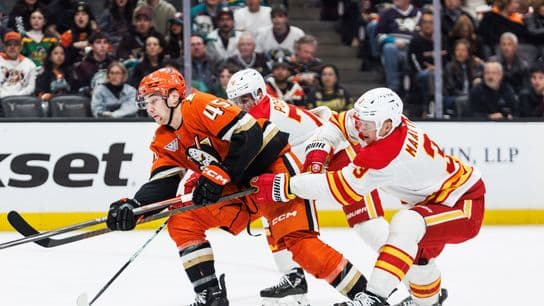 Ducks caught looking by Flames, lose fifth straight in tight playoff push