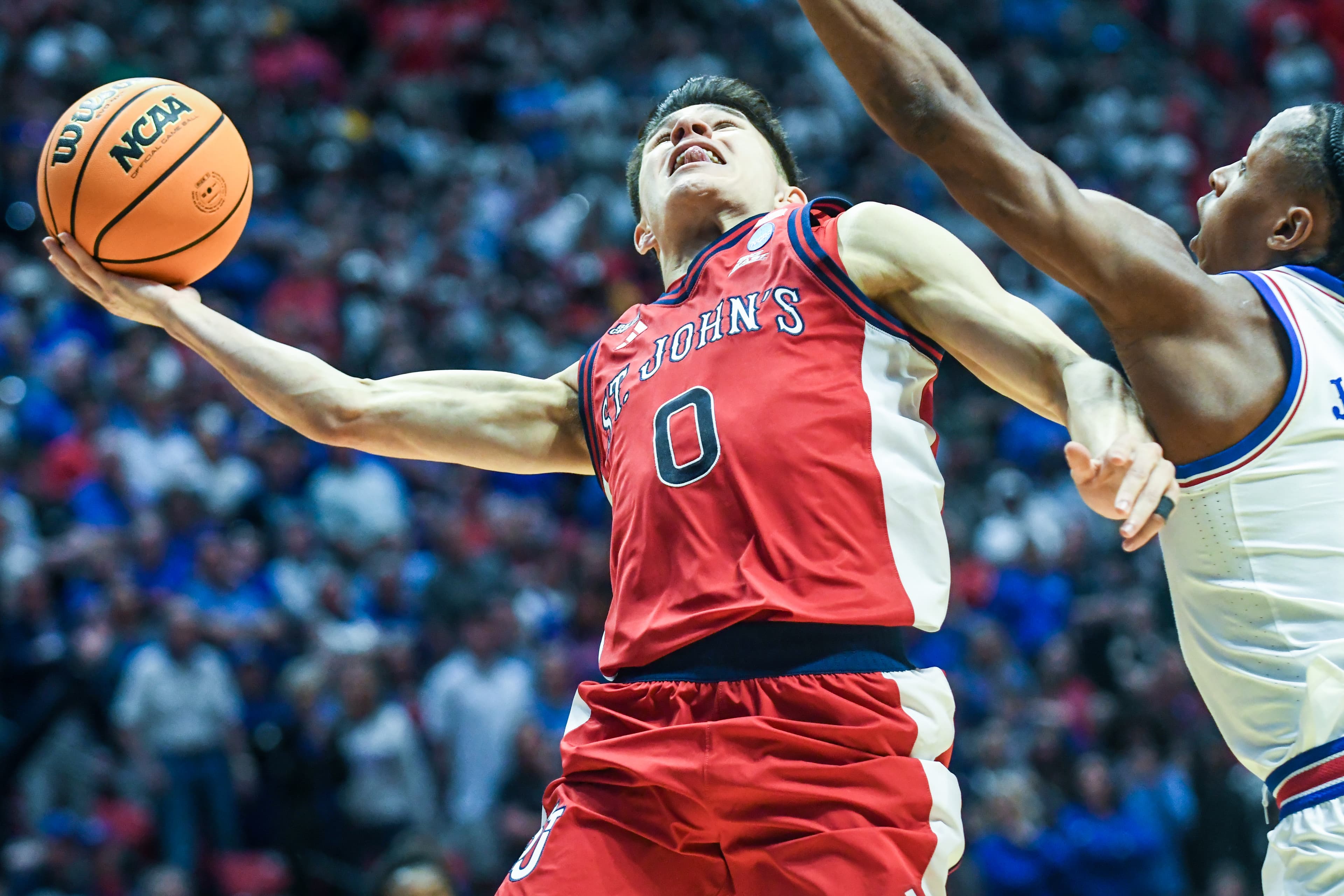 TST Images: St. John's defeats Kansas 67-65, at Viejas Arena.