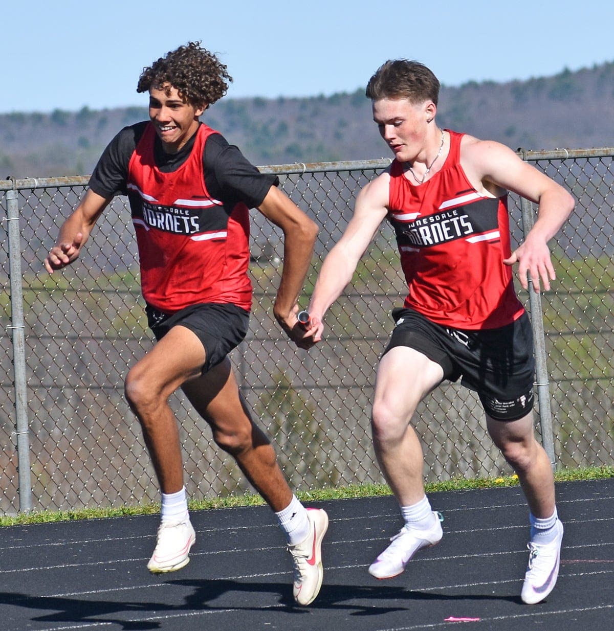Honedale boys track team posts razor-thin win over Western Wayne