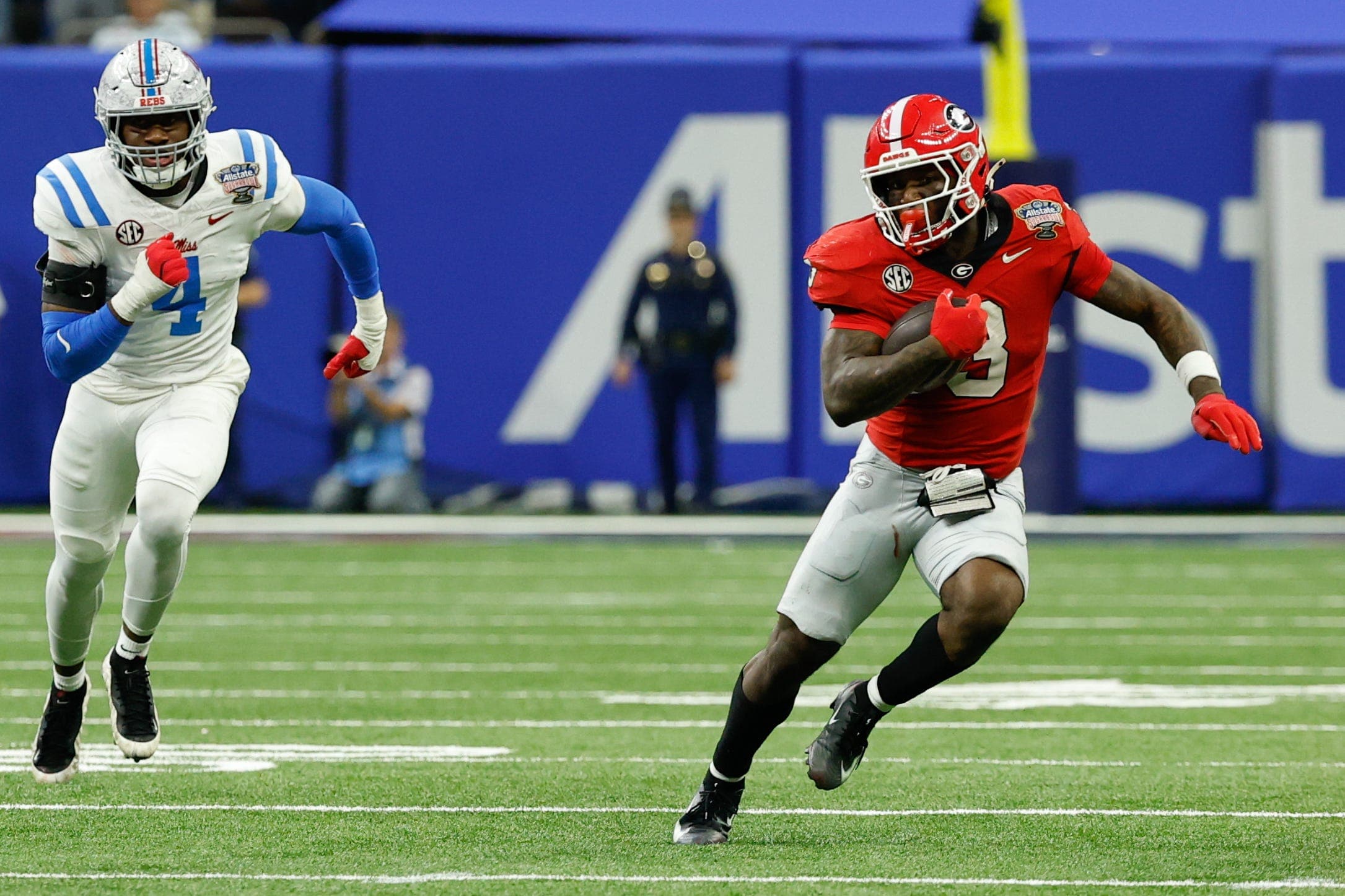 Georgia football RB Nate Frazier reaggravates injury