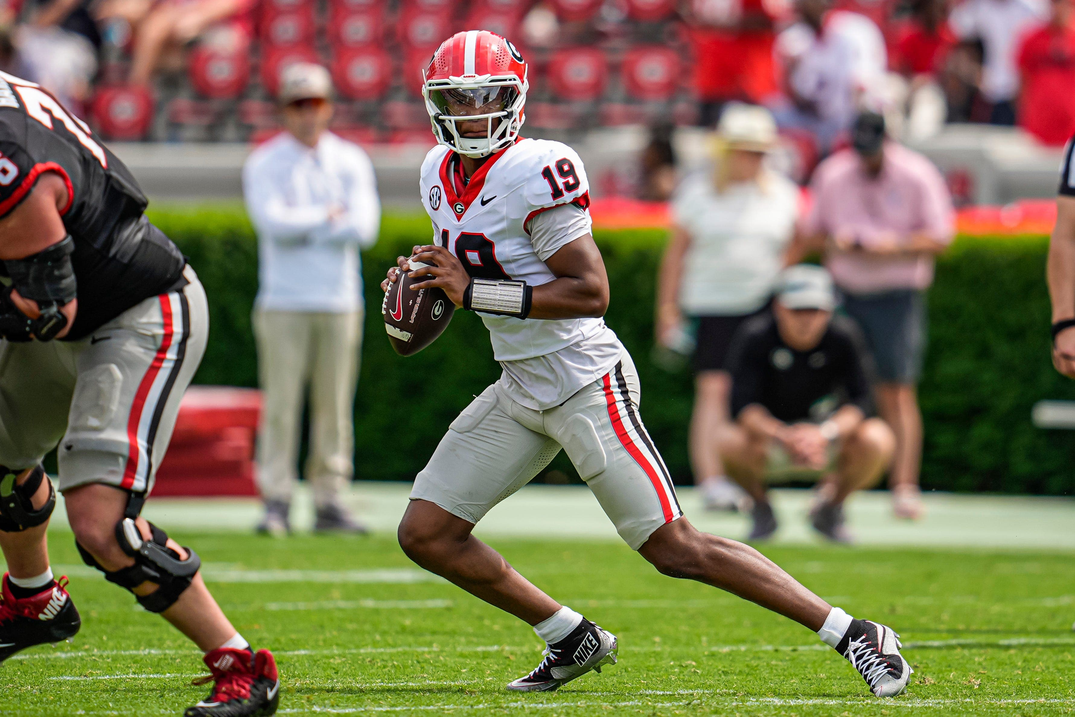 Georgia football spring game winners and losers