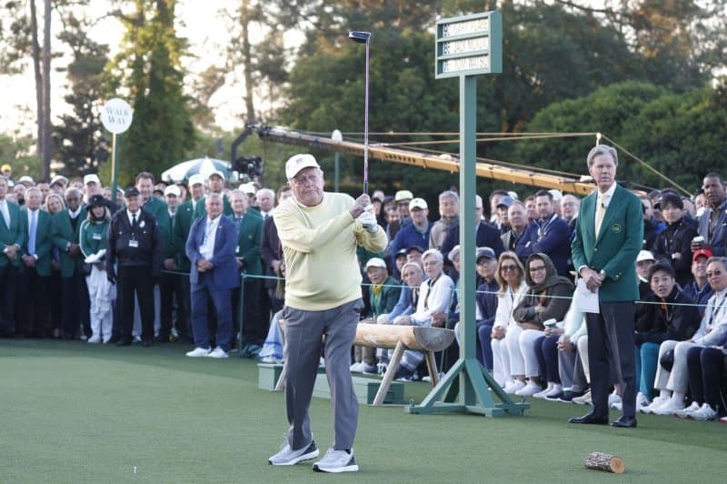 Watch: Honorary starters Jack Nicklaus, Gary Player, Tom Watson tee off 2026 Masters Tournament