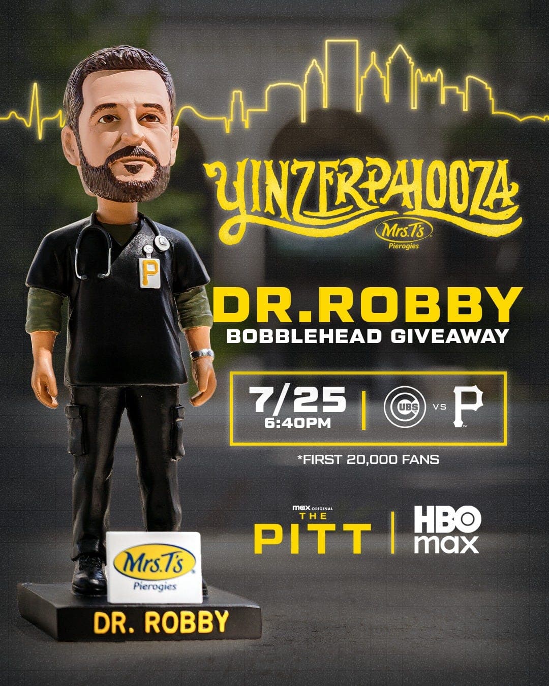 When and how to get a Pittsburgh Pirates 'The Pitt'-inspired bobblehead