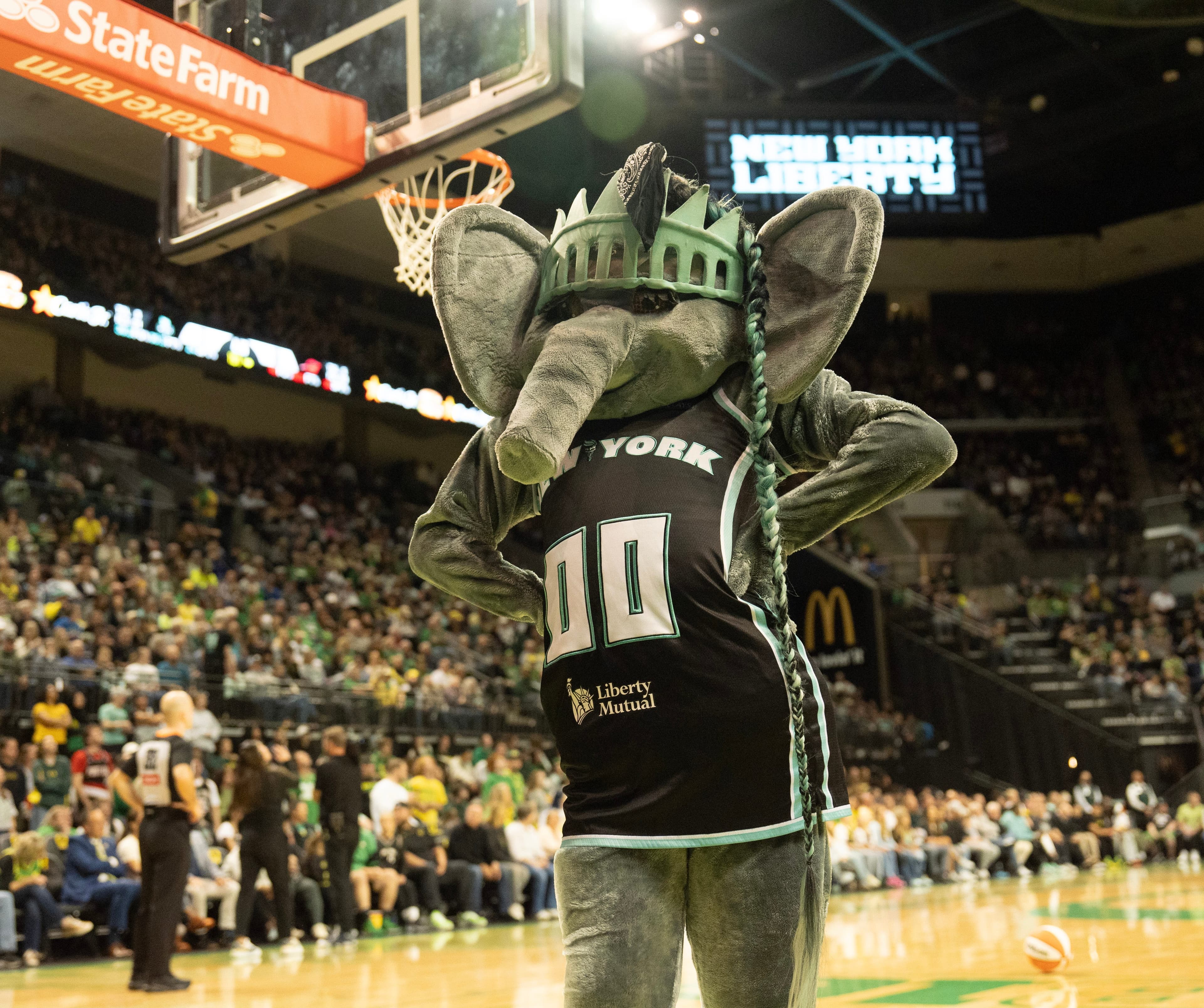 Exclusive: How WNBA mascot Ellie the Elephant honored Whitney Houston
