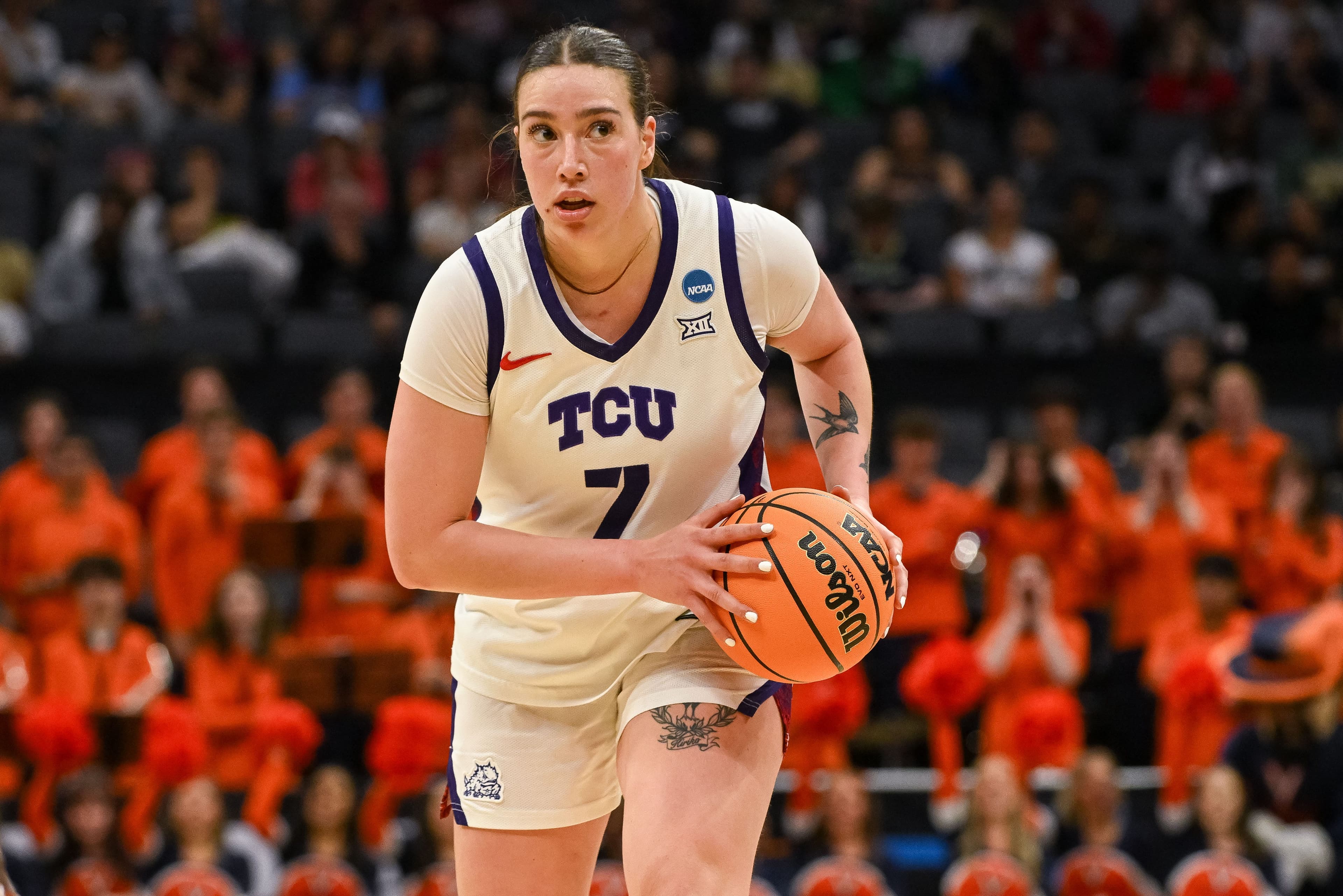 Marta Suarez injury update: TCU forward returns for third quarter