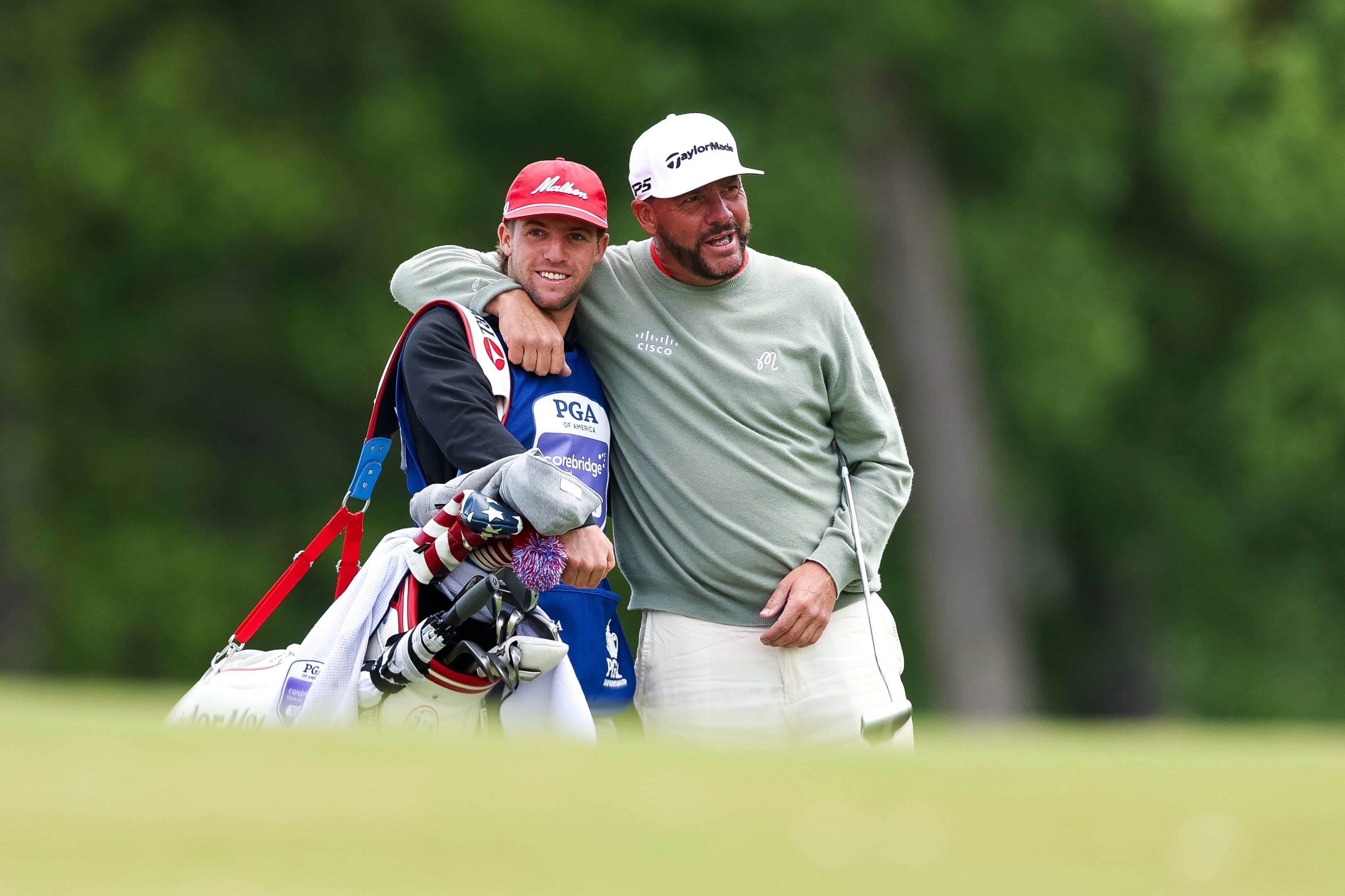 With his son on the bag, Michael Block opens PGA Championship with even-par 70