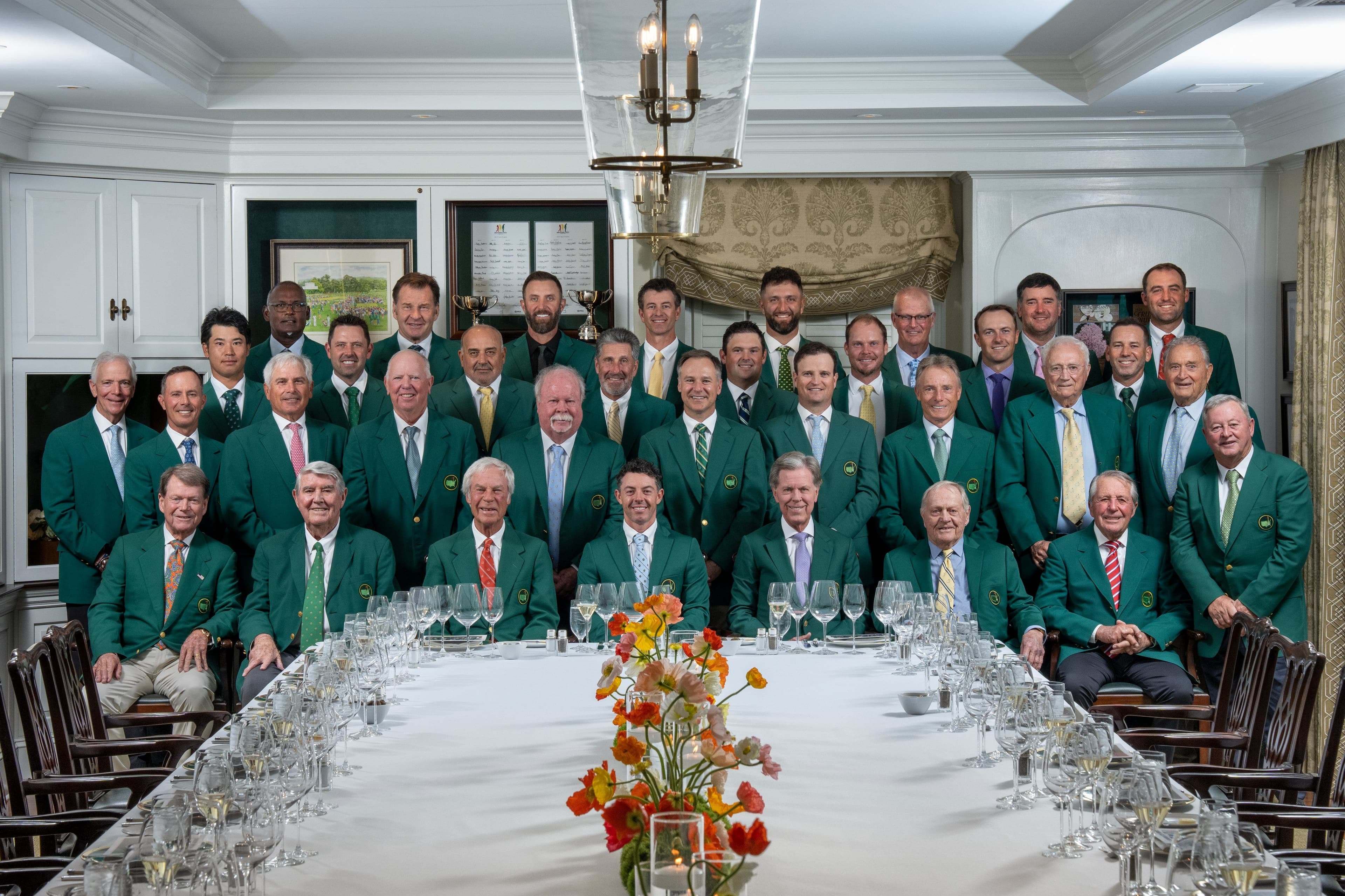 Masters releases 2026 Champions Dinner portrait at Augusta National
